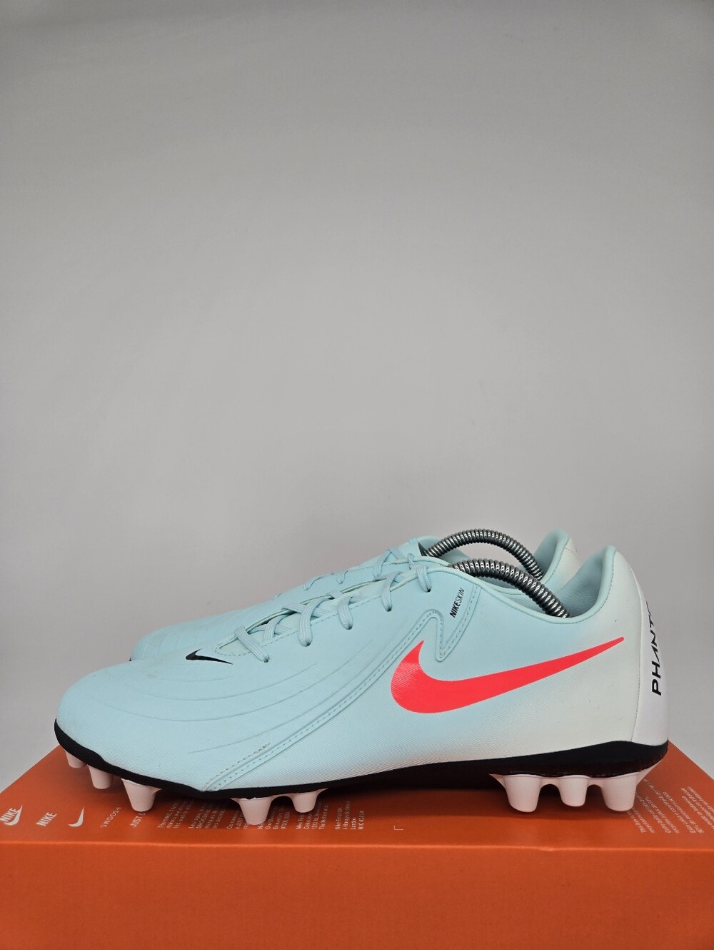 Nike Light Blue and Pink Soccer Cleats